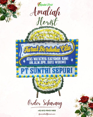 Papan Bunga Duka di Sukawangi